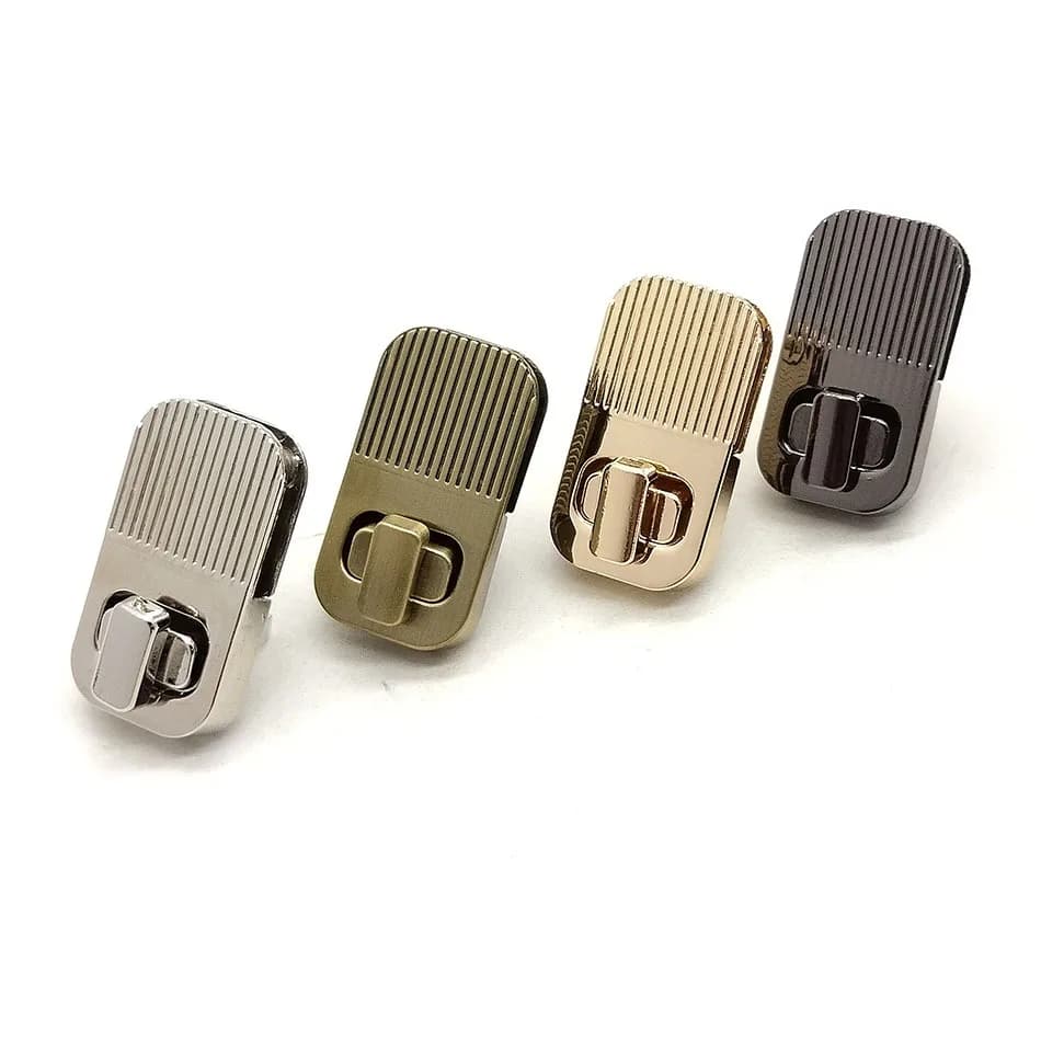 Custom Bag Catch Lock DIY Metal Clasp for Women Handbag Shoulder Bag, front view