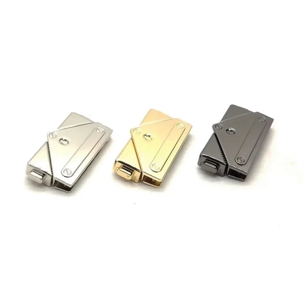 Custom Luggage Lock Bag Turn Lock Bag Clasp Hardware for Leather Craft Bag Handbag Purse - view 1