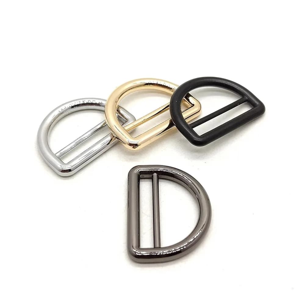 D Ring Buckle Customized Hardware Decoration Metal Strap Open D Ring, front view