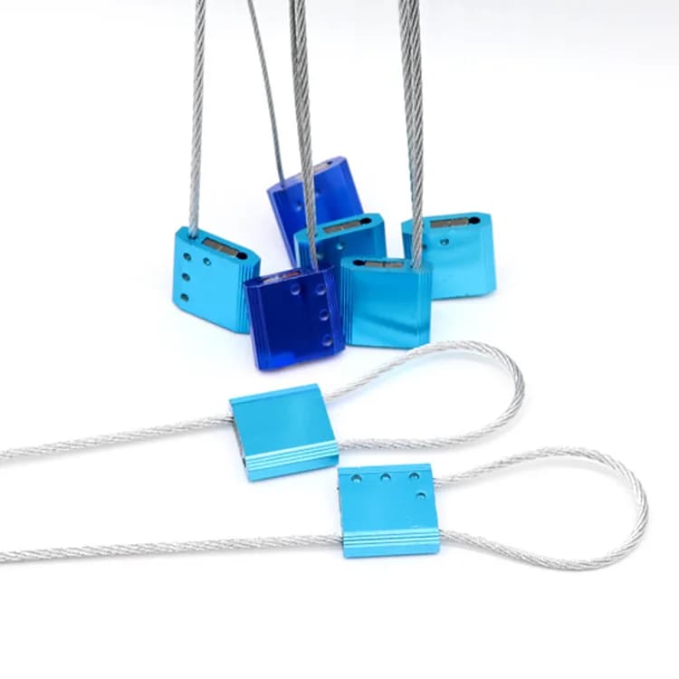 1.5mm ~ 5.0mm Available Disposable Container Cable Security Seal Lock for, front view
