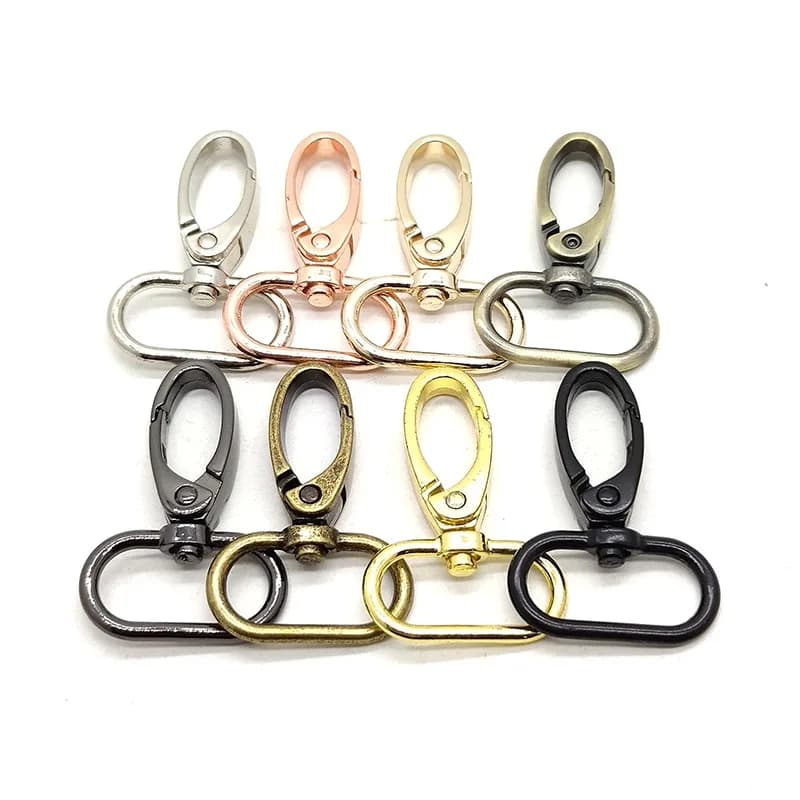 25mm Hanging Rope Hook Rotating Metal Buckle, Sturdy Trigger, Luggage, front view