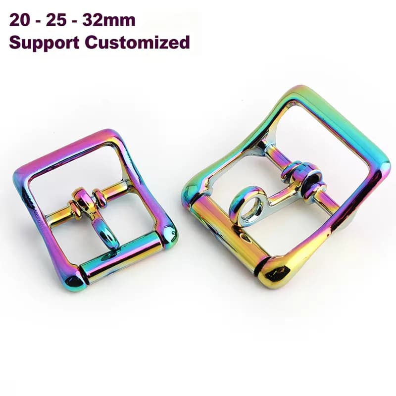 20/25/32mm Zinc Alloy Curved Metal Buckle Heavy Duty Adjustable Eco-Friendly, front view