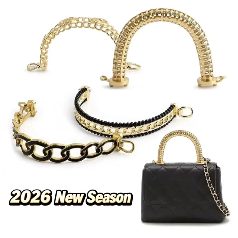 Handmade Zinc Alloy Strong Durable Metal Handles for Bags New Season DIY, front view
