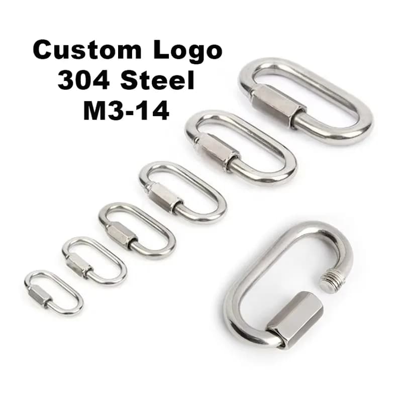 304 316 Stainless Steel M3-14 Heavy Duty Custom Engraved Logo Dog Traction, front view