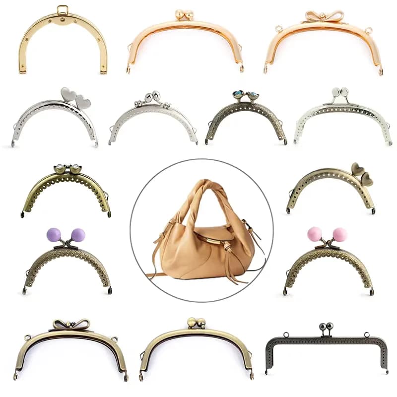 Custom Handbag Custom Metal Handle Metal Accessories for Handbags Handle, front view
