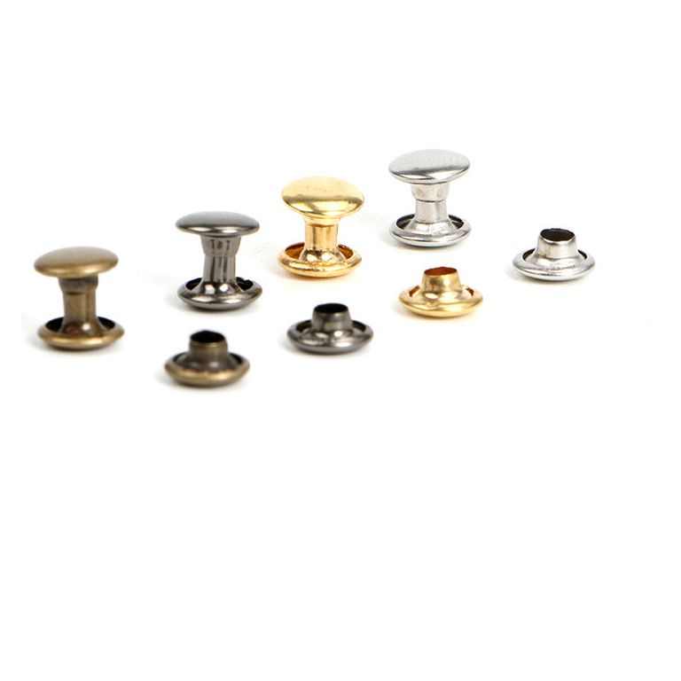 Customization Brass Mushroom Head Metal Rivet for Handbags Accessories, side view