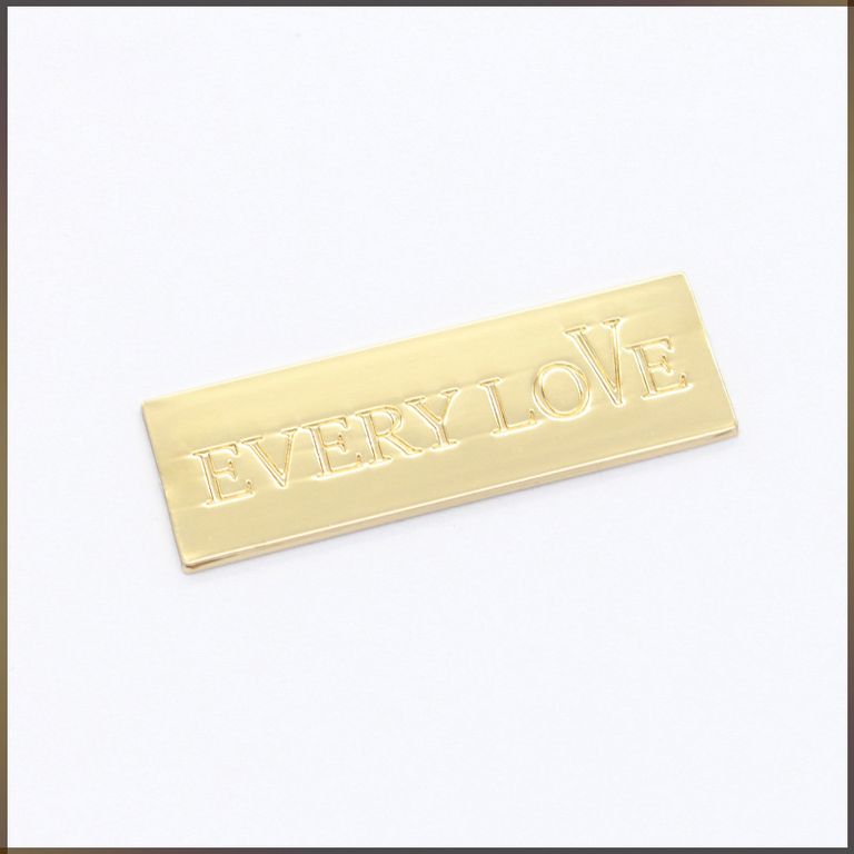 Manchao Customizable Zinc Alloy Self-Adhesive Sticker-Lightweight Eco-Friendly Durable Metal Label for Accessories - view 1